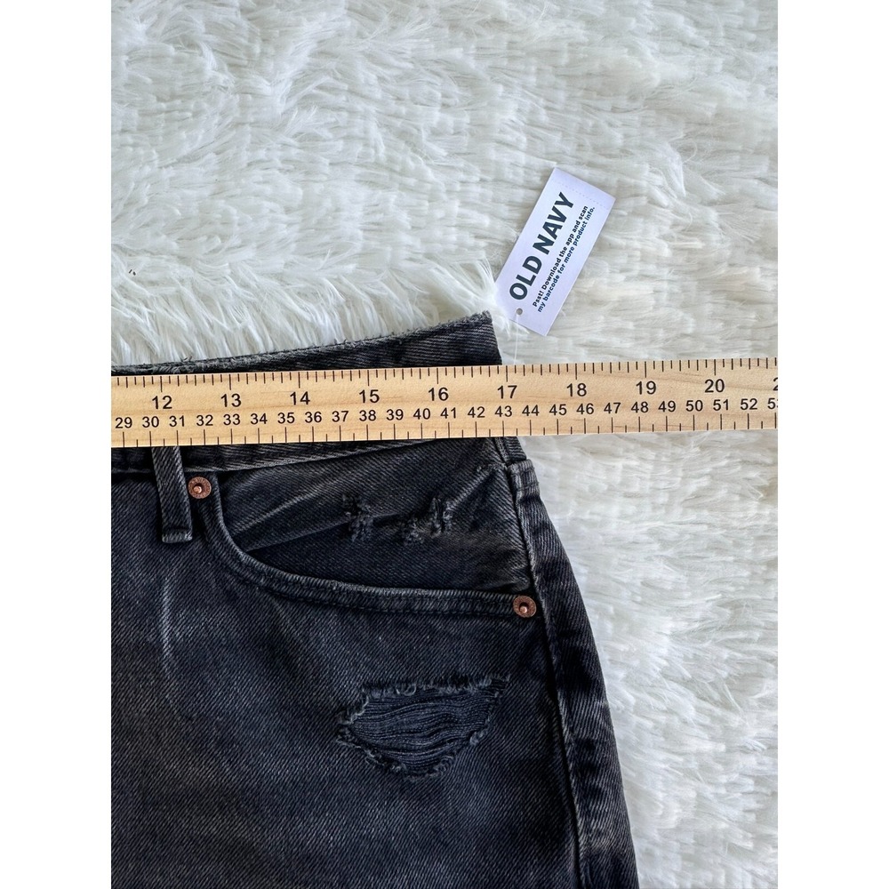 Old Navy Women's Size-12 Pencil Skirt High Rise Smooth Pockets Black Denim - Picture 5 of 8